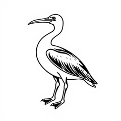 Pelagornis Black Animal Icon