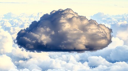 Captured with mirrorless camera, 135mm lens, soft-edged cloud cutout floating mid-frame against clean white surroundings with gentle pastel sky tones
