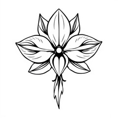 Obraz premium Peruvian Inca Orchid Animal Icon