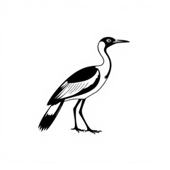 Pheasant-tailed Jacana Animal Illustration