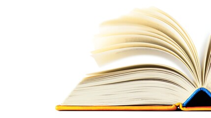 Captured with 120mm lens, detailed close-up of book corner, highlighting rough paper surface and layered page edges against white seamless backdrop