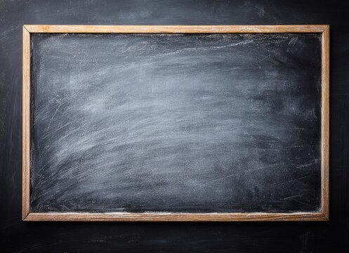 Empty, vintage-style chalkboard