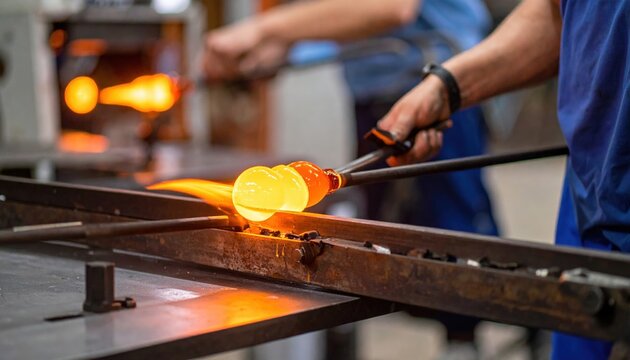Glassblowing Process With Intense Heat
