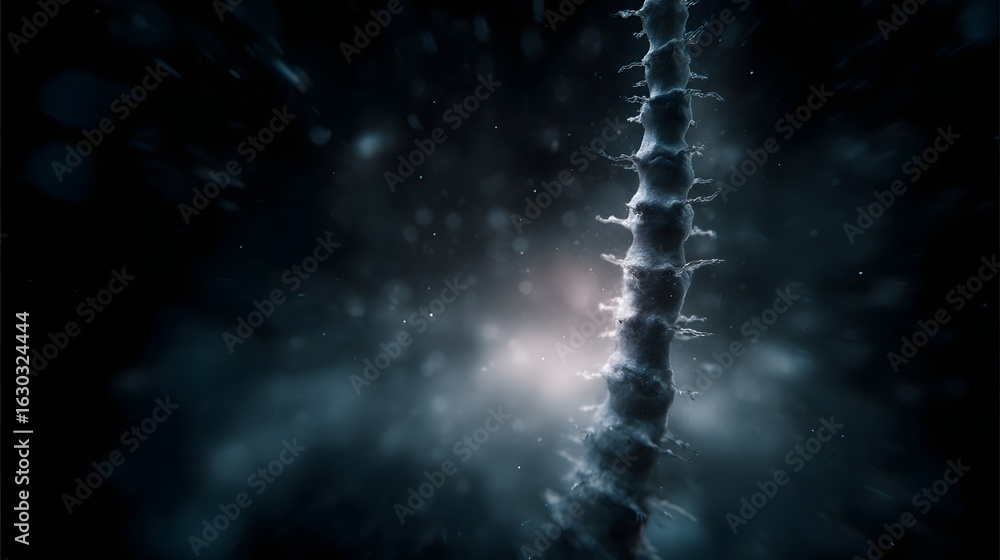 Canvas Prints electrifying spinal cord signal transmission