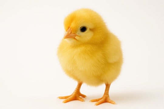 A young chicklet stands poised on its hind legs, gazing curiously into the distance