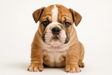 Obraz premium A Bulldog Puppy's Curious Gaze