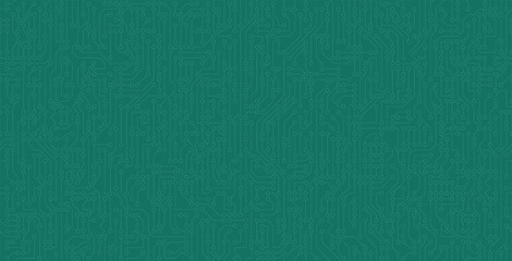 Seamless motherboard circuit board on a blackboard.