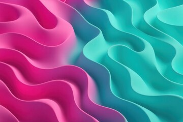 Obraz premium A Symphony of Pink and Cyan Hues