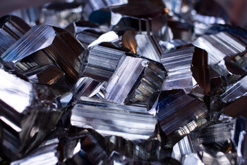 Close up of a pile of old rusty metal parts