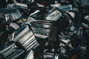 Close up of a pile of old rusty metal parts