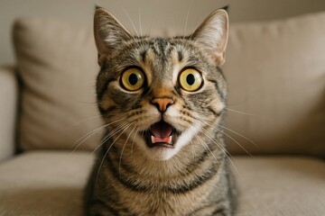 Obraz premium A Moment of Curiosity Captured in Time