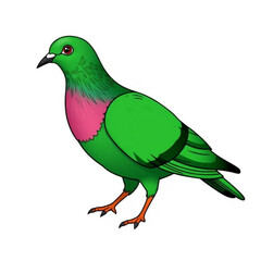 Pink-Necked Green Pigeon Animation