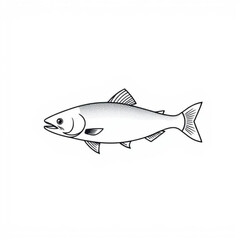 Pink Salmon Animal Icon
