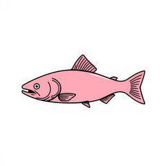 Pink Salmon Animal Icon