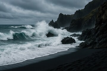 Fototapeta premium A Dramatic Portrayal of Nature's Fury