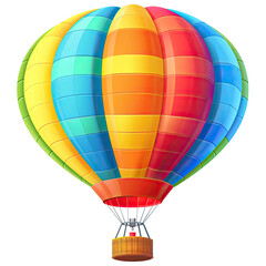 Naklejka premium Colorful hot air balloon graphic