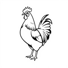 Polish Chicken Animal Icon