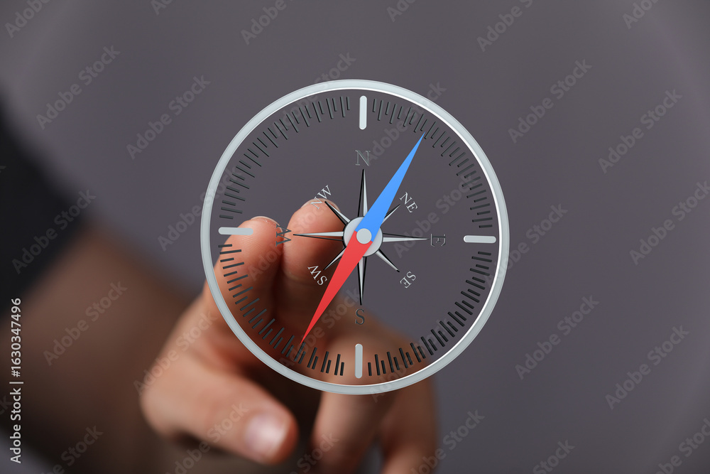 Aufkleber navigate your path with confidence. use this compass image for your business, website, or blog to re