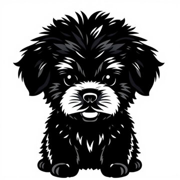 Pomapoo Animal Black Icon