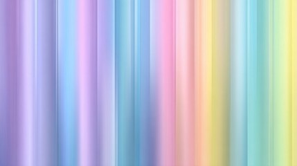 Obraz premium Pastel Rainbow Vertical Stripes Abstract Background Digital Art: Soft Hues and Gradient Colors for Design Inspiration