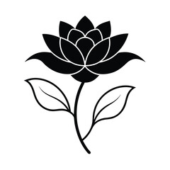 Fototapeta premium delicate-floral-outline---single-line-flower-vecto.eps