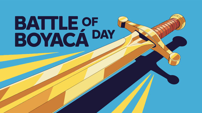 Battle of Boyacá Day Sword Victory Colombia Independence