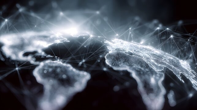 Global business network connected by digital infrastructure