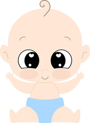 Baby, Girl, Boy, Cut file, Cricut, Laser cut, paper, felt, fabric, decoration, school, party, cartoon, illustration, cute, card, 