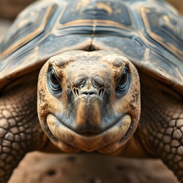 Close-up illustration of turtle's face