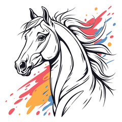 horse vector illustration