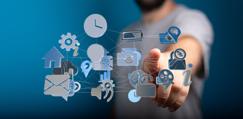 Digital network, global connection, technology, internet, communication,  business, innovation, future, progress, data,