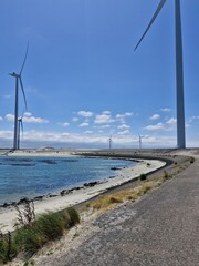 Fototapeta premium wind turbines in the sea