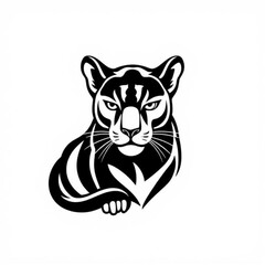 Puma Black Animal Icon