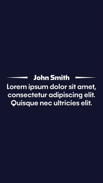 Quote Titles Animation Template