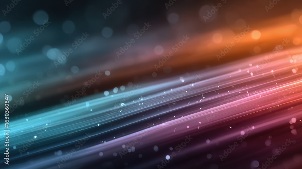 Poster dynamic patterns of light create an abstract visual experience in vibrant colors and flowing texture