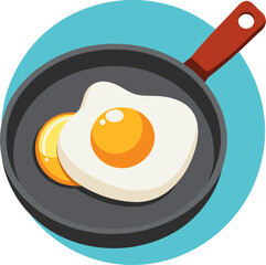 Egg in pan icon
