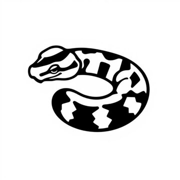 Python Animal Black Icon