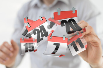 Efficient time management using digital calendar. Plan your day, stay organized.