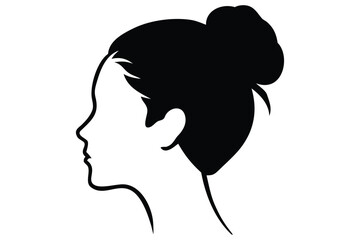 High Heel Woman Silhouette Clipart