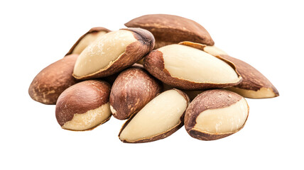 Obraz premium Brazil nuts on transparent background