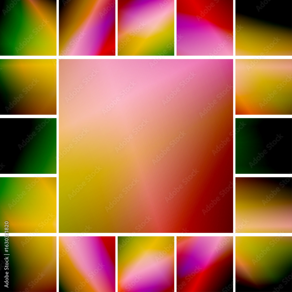 Poster gradient banners, soft and blended, showcasing subtle color transitions with copy space