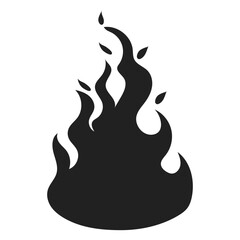 Fire icon collection Concept flame fire icon Flame icon in red Campfire symbol Logo design fire  Bonfire silhouette logotype Vector illustration