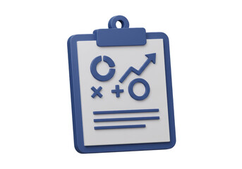 Isolated Business Strategy and Analysis Clipboard Icon