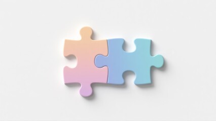 Fototapeta premium Creative Design of 3D Colorful Puzzle Pieces