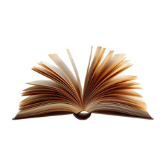 Open book isolated on white background or transparent background
