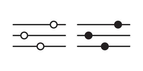 Filter icon . Vector illustration with stroke and fill on a white&nbsp;background.