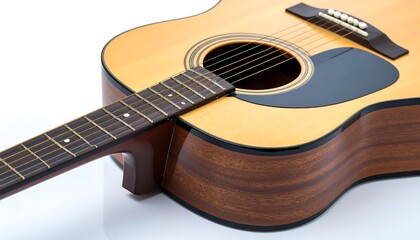Obraz premium Acoustic guitar close-up