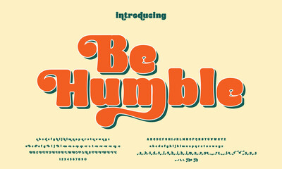 Happy and friendly alphabet. Playful Typography lettering fonts, decorative holiday concept, summer, vacation etc. Vector illustration