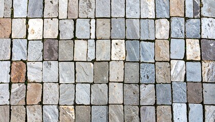 Pavement of square stones