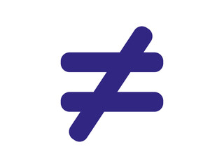 Obraz premium unequal icon